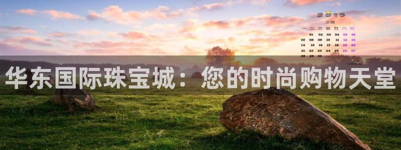 天宏娱乐怎样赚钱的:华东国际珠宝城:您的时尚购物天堂