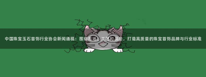 天宏娱乐怎样赚钱的:中国珠宝玉石首饰行业协会新闻通稿:围绕市
